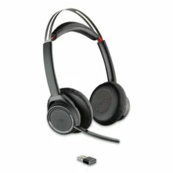 Poly Voyager Focus UC B825-M Wireless Headset – New 202652-02-N with USB Adapter