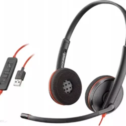 Plantronics Blackwire C3220 Stereo Wired USB-A Headset – Clear Audio for Work and Calls (209745-101-N)