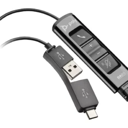 Poly DA85 USB-A & USB-C Digital Adapter (218267-01) – High-Quality Audio, Noise Reduction, New