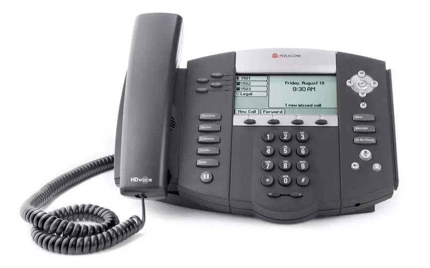 Polycom SoundPoint IP 550 PoE VoIP Phone – Refurbished