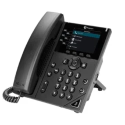 Poly VVX 350 SIP phone refurbished with HD voice and color LCD
