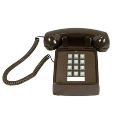 Cortelco 2500 Desk Set 250045-VBA-20M – Durable Brown Analog Phone