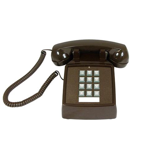 Cortelco 2500 Desk Set 250045-VBA-20M – Durable Brown Analog Phone