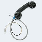 Ceeco 23' Armored Cord Handset w/ Internal Steel Lanyard - Black - New 301-106-23