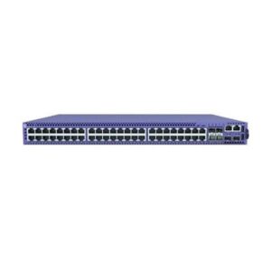 Extreme Networks 5420F-16W-32P-4XE front view with 16 90W PoE and 32 PoE+ Ethernet ports