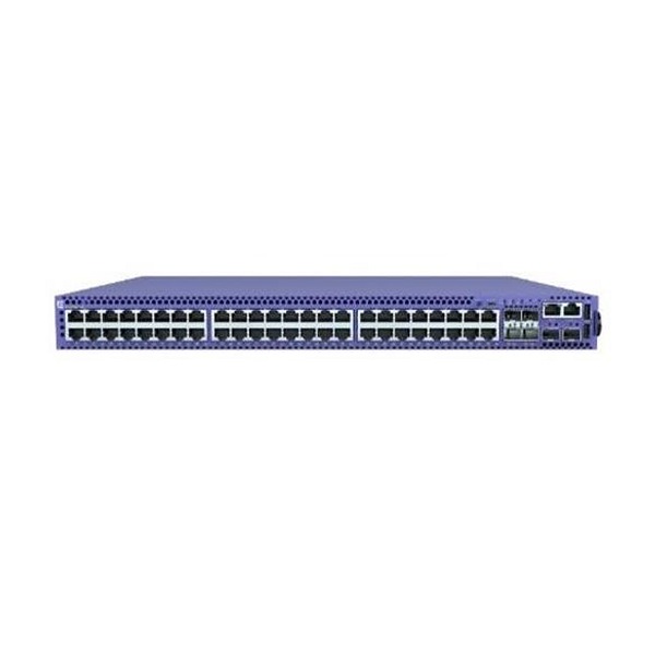Extreme Networks 5420F-16W-32P-4XE front view with 16 90W PoE and 32 PoE+ Ethernet ports