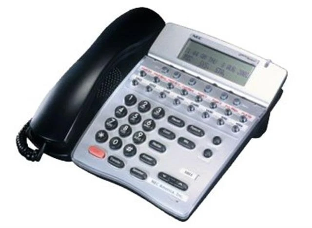 NEC DTR-16D-2 black digital office phone with 16 programmable key
