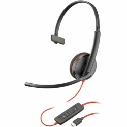 Poly Blackwire C3210 Mono Headset USB-A 8X214A6-N | Professional USB Office Headset