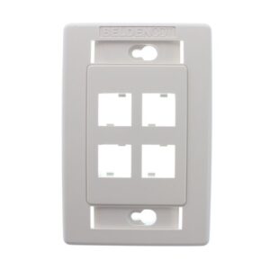 Belden 4-Port Flush Interface Plate AX101437