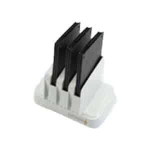 Spectralink Triple Battery Charger for Pivot Smartphones with Optional Power Supply - Efficient Multi-Battery Charging (CBT87301-N)