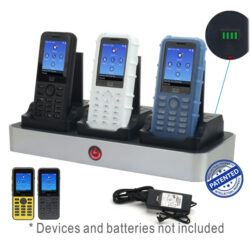 zCover zDock CI821U3A three-bay charging rack for Cisco 8821 and 8821-EX