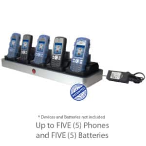 zCover 5-Bay Rack Charger for Cisco 7925 & 7926 – Charges 5 Phones and 5 Batteries CI92UU5A