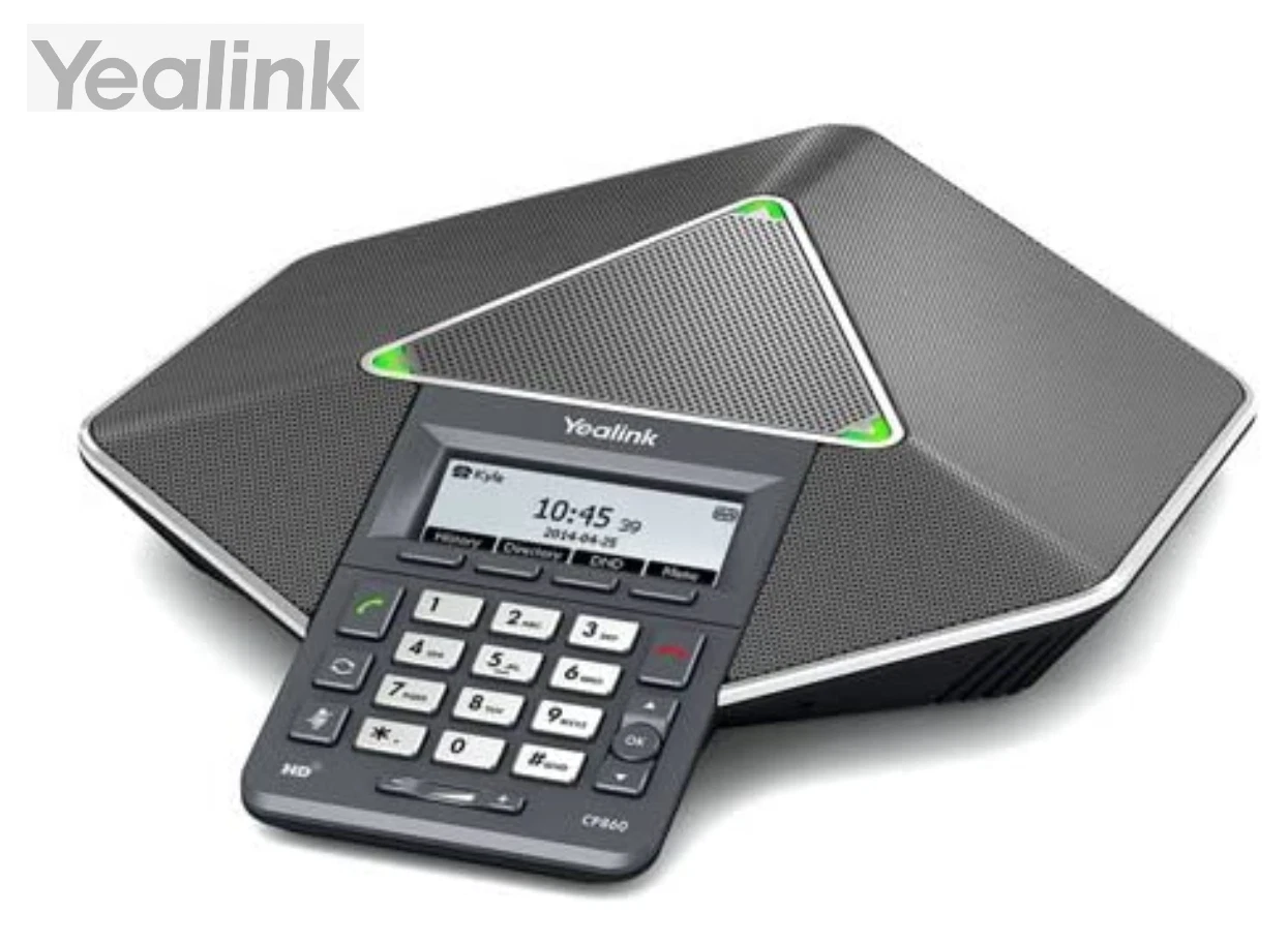 Yealink CP860 IP conference phone with HD voice and 3-microphone array