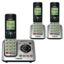 VTech CS6629-3 Cordless Phone System | 3-Handset DECT 6.0 with Answering Machine