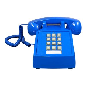 Cortelco 250012-VBA-20M Desk/Wall Phone with Volume Control, Blue