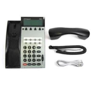 Front view of NEC DTP-8D-1 business phone with LCD and 8 programmable keys
