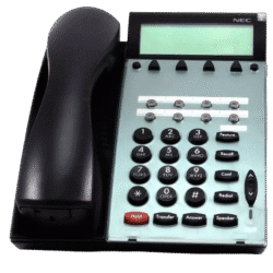 NEC DTU-8D-2 Display Phone – Black, Model DTU-8D-2-BLK