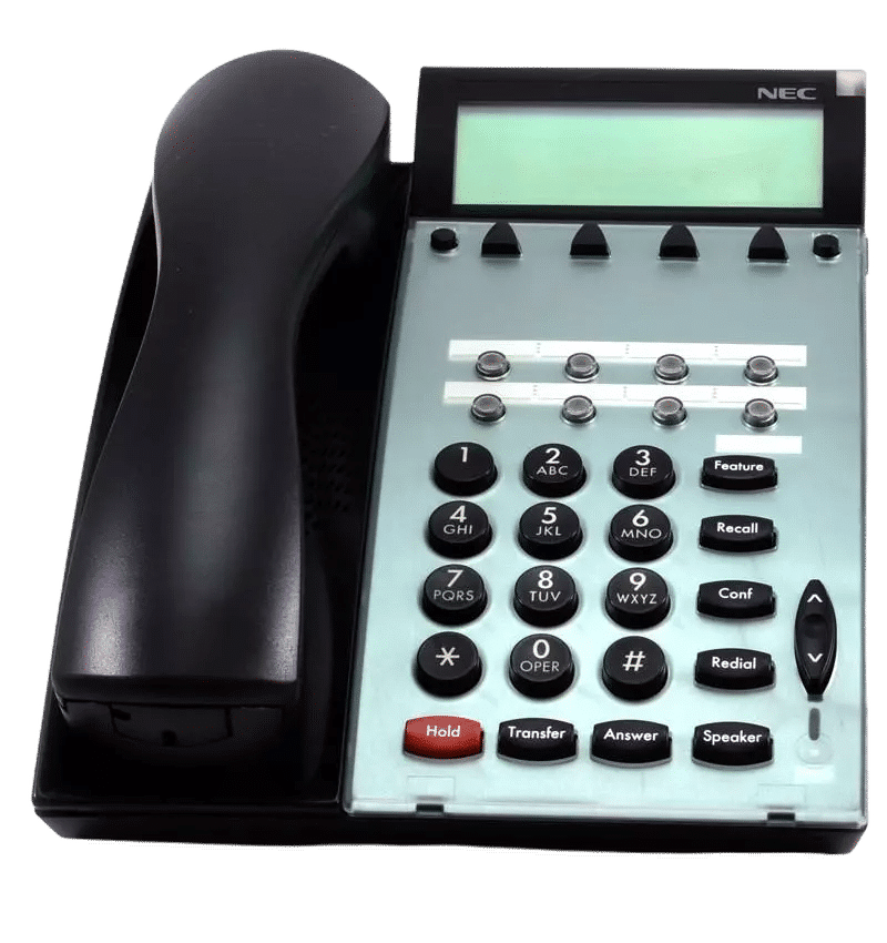 NEC DTU-8D-2 Display Phone – Black, Model DTU-8D-2-BLK