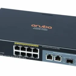 HP HPE Aruba J9780A 2530-8 PoE+ Switch with Power Supply – New J9780A Managed Gigabit Network Switch