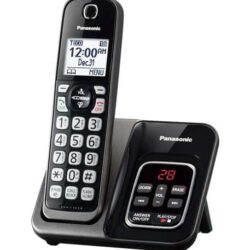 Panasonic Cordless Telephone – Metallic Black (KX-TGD630M) with Answering Machine NEW