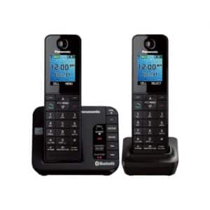 Panasonic Duo Cordless Handset – Black (KX-TGH262B) with Two Handsets and Advanced Features