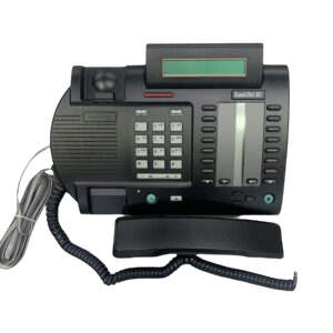 M6320 Aastra Centrex Phone with Power Supply in black – business-grade analog desk phone
