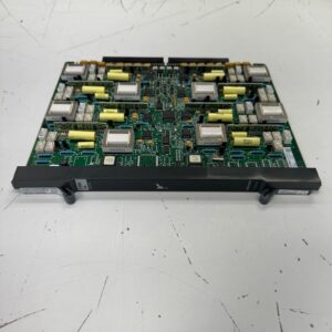 Front view of Nortel Meridian Universal Trunk Card NT8D14DAE5 showing board components and PBX interface connectors.