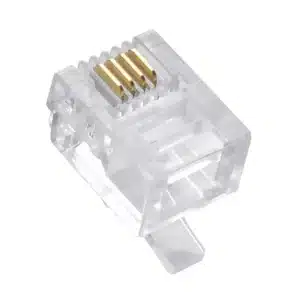 Modular Plug Rj22 4P4C Crimp Connector - 100 Pack NWMP4CS