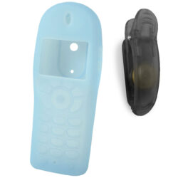 Blue Silicone Case for 6020 8020 Phones with Swivel Belt Clip – Rugged Fit"