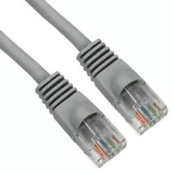 New 5ft CAT6 Ethernet Patch Cable in Gray with RJ45 Connectors