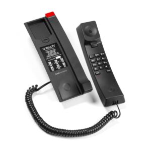 VTech A2315 Single-Line Analog Phone – Flat Black Hospitality Phone (80-H0DS-15-000) NEW