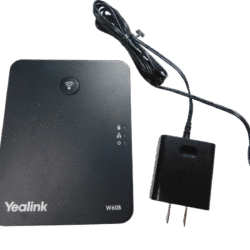Yealink W60B DECT IP Base with Power Supply – PoE W60B – Multi-handset SIP DECT base station for business use