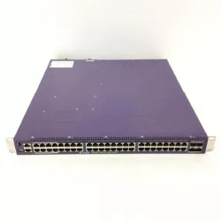 Extreme Networks Summit X450-G2-48P-10GE4 front view showing 48 Gigabit Ethernet ports and 4 10GbE uplink
