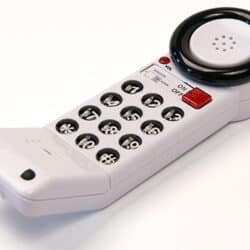 Med-Pat XL-88JB Single Line Corded Telephone with Volume Control and Adjustable Ringer – One-Piece Design