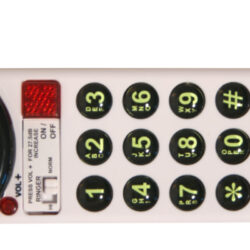 Med-Pat XL-88Q Voice Plus Patient Phone - White, Ergonomic Design